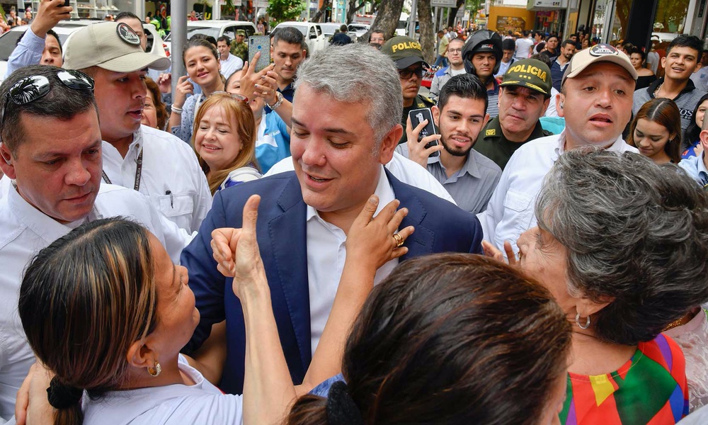 La impresionante acogida ciudadana a Duque durante su visita a Cúcuta