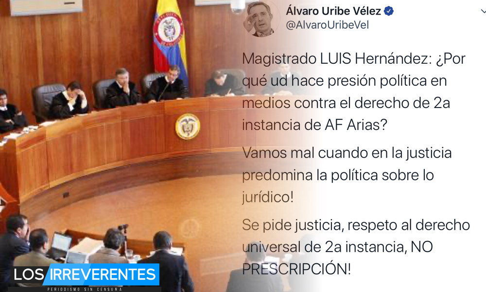 Continúa el acoso judicial contra Uribe