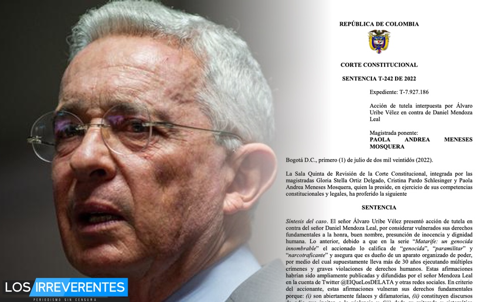 ATENCIÓN. Fallo de tutela a favor del presidente Uribe en el caso ‘Matarife’